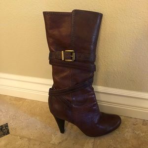 BCBGirls Brown Leather Boots. US Size 7.5